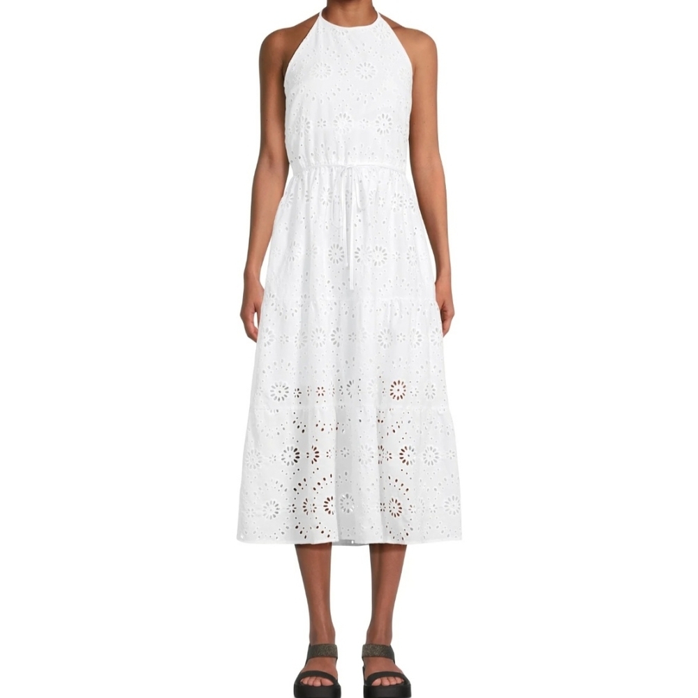 Time and Tru White Eyelet Maxi Dress